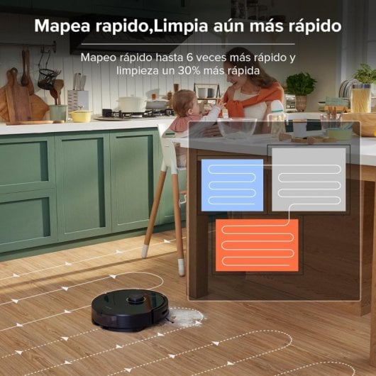 Roborock Q8 Max+ Robot Aspirador + Estación de Vaciado Automático Negro