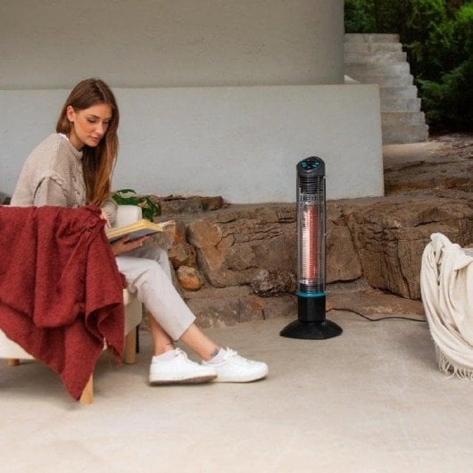 Elektroheizer Cecotec Readywarm 1000 Power Tower Halogen 1000W IP55 Fernbedienung