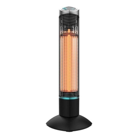 Estufa Elétrico de Exterior Halógena Cecotec ReadyWarm 1000 Power Tower 1.000W IP55 com Comando