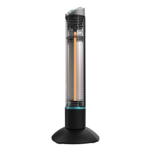 Estufa Elétrico de Exterior Halógena Cecotec ReadyWarm 1000 Power Tower 1.000W IP55 com Comando