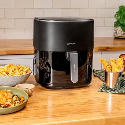 Fritadeira de ar Cecotec Fantastik 6500 6.5L 1700W com temporizador LED touch