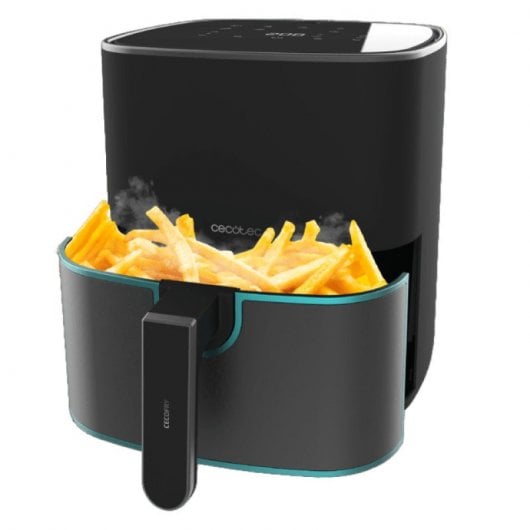 Cecotec Cecofry Fantastik Inox 5500 Freidora de Aire 5.5L 1500W Negro + Pack con Accesorios