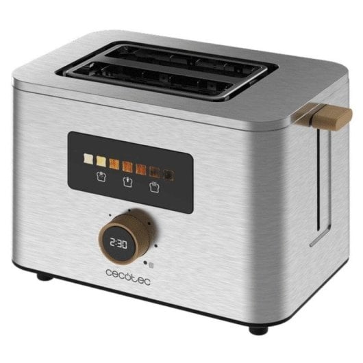 Tostador Cecotec Touch&Toast Double 2 Scheiben Edelstahl Touchscreen 950 W