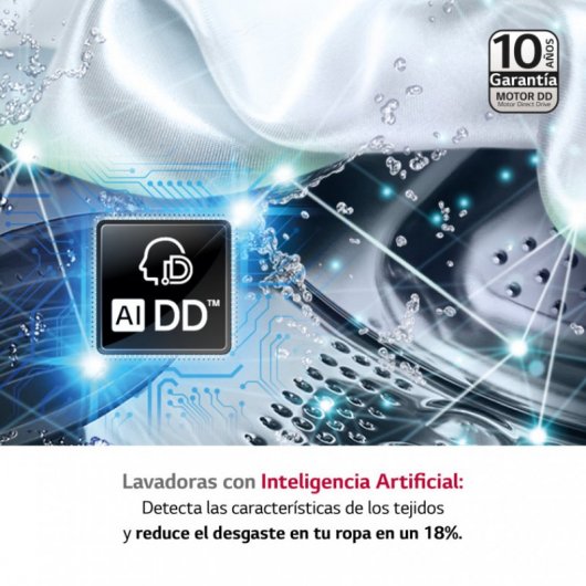 LG Serie 700 F4WR7010AGW Lavadora Carga Frontal 10Kg A Blanca