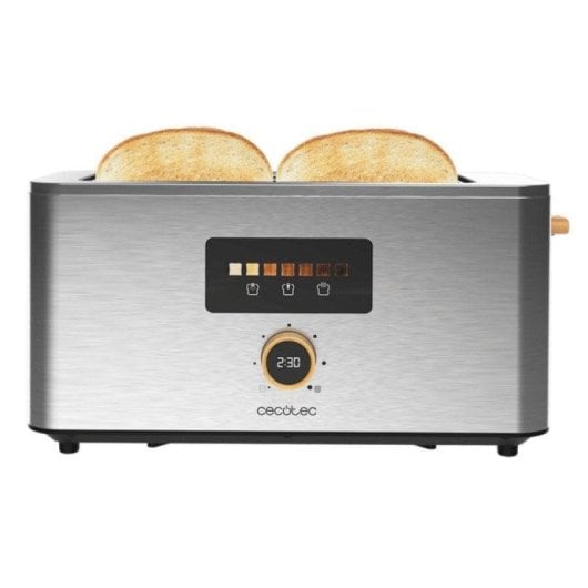 Tosterr Cecotec Touch&Toast Extra Double 1500W Edelstahl Touchscreen 4 Scheiben