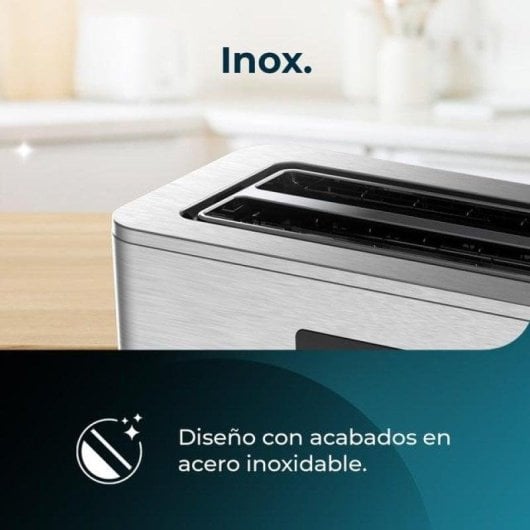 Tosterr Cecotec Touch&Toast Extra Double 1500W Edelstahl Touchscreen 4 Scheiben