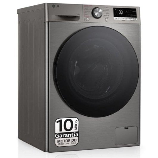 Máquina de Lavar Roupa LG F4WR7010AGS 10 kg 1400rpm A Inox Wifi IA Vapor