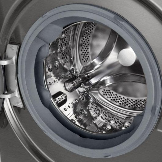 Máquina de Lavar Roupa LG F4WR7010AGS 10 kg 1400rpm A Inox Wifi IA Vapor