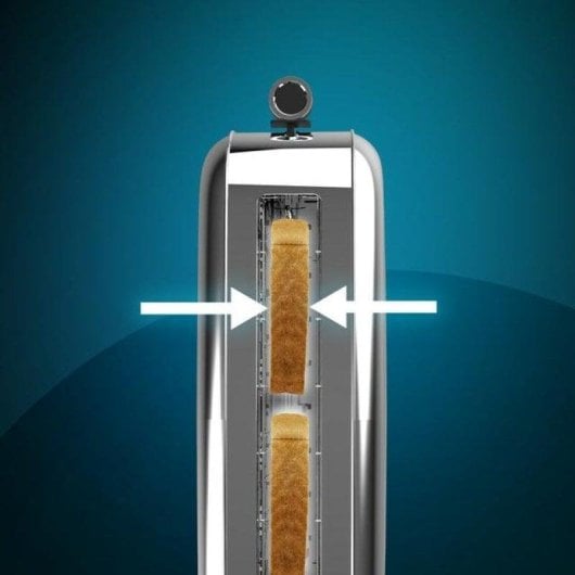 Toaster Cecotec Toastin' time 850 Inox Long Lite 2 Scheiben Edelstahl Pop-up