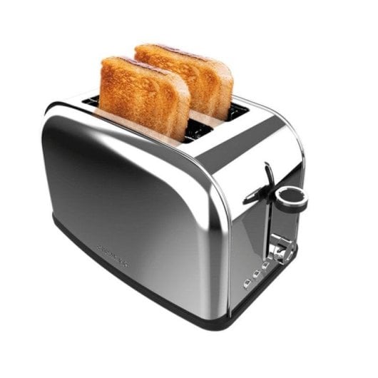 Grille-pain Cecotec Toastin' time 850 Inox Lite 2 tranches 850W acier inoxydable