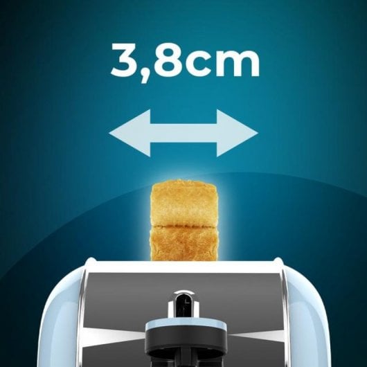 Cecotec Toastin' time 850 Blue Long Tostadora 2 Rebanadas 850W