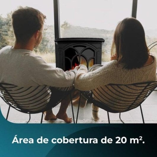 Chimenea eléctrica Cecotec ReadyWarm 1500 Flames 1500W termostato efecto fuego