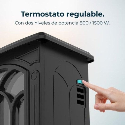 Chimenea eléctrica Cecotec ReadyWarm 1500 Flames 1500W termostato efecto fuego