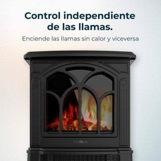 Cheminée Électrique Cecotec ReadyWarm 1500 Flames 1500W Sol Effet Flamme Indépendant