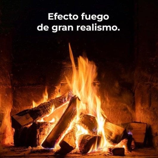 Chimenea eléctrica Cecotec ReadyWarm 1500 Flames 1500W termostato efecto fuego
