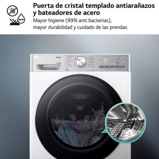 LG F4DR9513A2W Máquina de Lavar e Secar Roupa 13Kg/7Kg D Branca