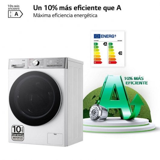 LG F4DR9513A2W Máquina de Lavar e Secar Roupa 13Kg/7Kg D Branca
