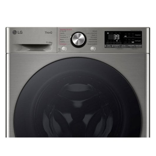LG F4DR7011AGS Máquina de Lavar e Secar Roupa 11Kg/6Kg D Aço Inoxidável Escuro