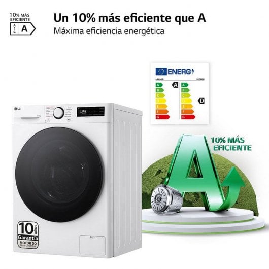 LG F4DR6011AGW Lavasecadora de Carga Frontal 11Kg/6Kg D Blanca
