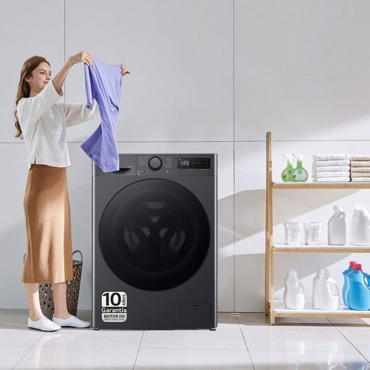 LG F4DR6010AGM Máquina de Lavar e Secar Roupa 10Kg/6Kg D Preta