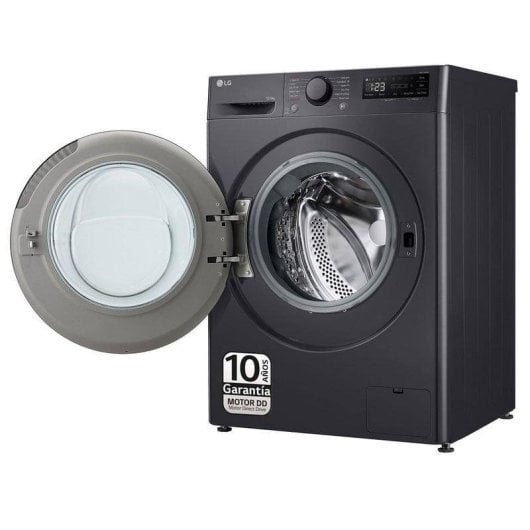 Lavasecadora LG 10kg D F4DR6010AGM AI DD TurboWash360º Preta