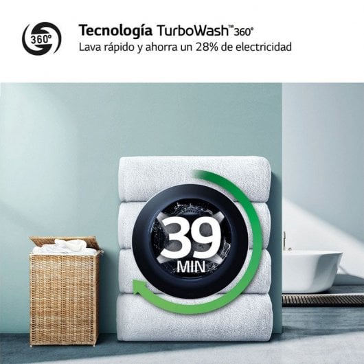 LG F4DR6010A0W Máquina de Lavar e Secar Roupa 10Kg/6Kg D Branca