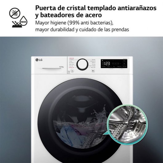 LG F4DR6010A0W Máquina de Lavar e Secar Roupa 10Kg/6Kg D Branca