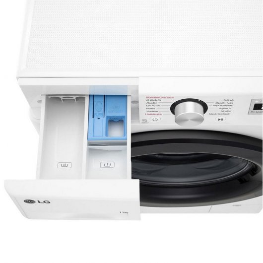 LG F4DR5509A1W Lavasecadora de Carga Frontal 9Kg/6Kg D Blanca