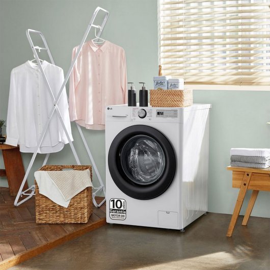 LG F4DR5509A1W Lavasecadora de Carga Frontal 9Kg/6Kg D Blanca