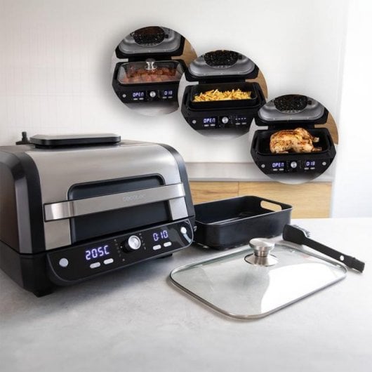 Cecotec Cecofry FireDome 8000 Pro Heißluftfritteuse mit Grill 8L 1700W
