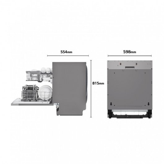 LG DB242TX  Lavavajillas Integrable Capacidad 14 Cubiertos D