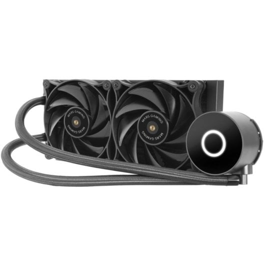 Mars Gaming MLPRO240 Kit raffreddamento a liquido CPU 2 ventole multisocket universali Nero