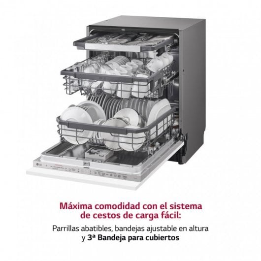 LG DB365TXS Lavavajillas Integrable Capacidad 14 Cubiertos B