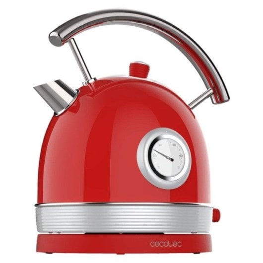 Chaleira elétrica Cecotec Thermosense 420 Vintage 1,8L 2200W aço inox vermelho