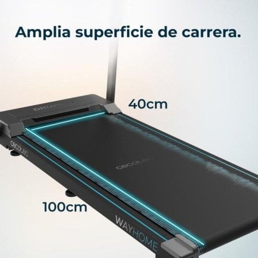 Caminadora Cecotec DrumFit WayHome 1200 Sprint 600 W LCD Pliable 100x40 cm
