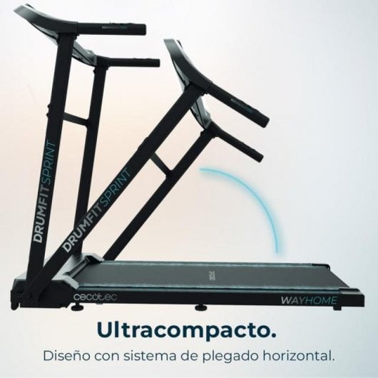 Cecotec DrumFit WayHome 1200 Sprint Cinta de Correr Plegable 100x40cm