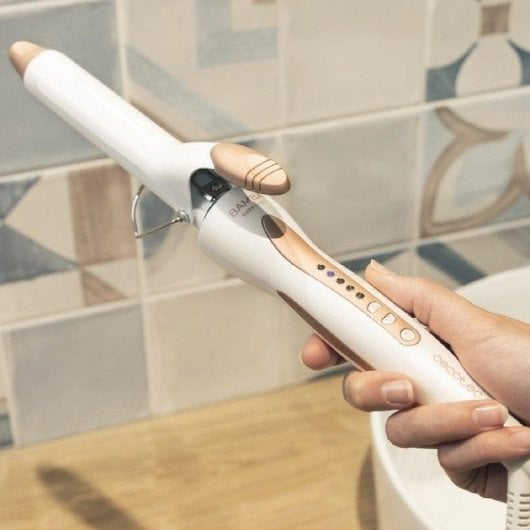 Rizador Cecotec Bamba SurfCare Curly 25mm Titan Keratin/Argan 120-200°C 5 Stufen
