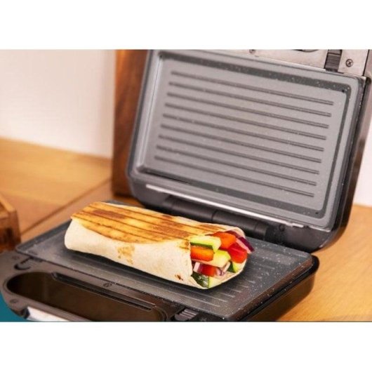 Sandwichera Cecotec Rock’nToast Combo 800W 3 Plaques Interchangeables Acier inoxydable