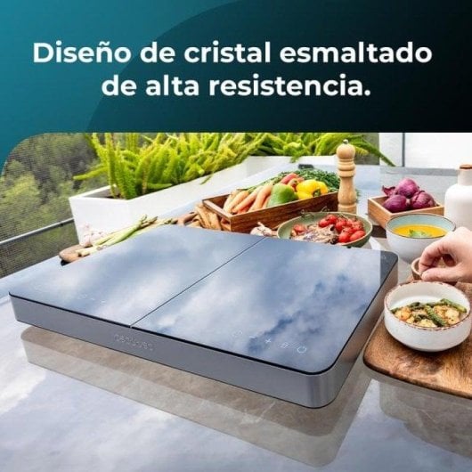 Induktionskochfeld Cecotec Full Magma Double 3500 W Touch Glas 2 Zonen