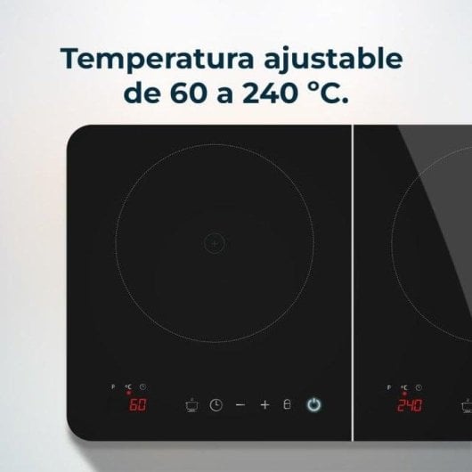 Induktionskochfeld Cecotec Full Magma Double 3500 W Touch Glas 2 Zonen