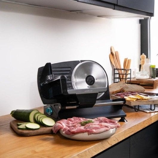 Trancheuse Cecotec Rock'nCut Shuriken Steel 200W disque inox 190mm réglage 0-15mm