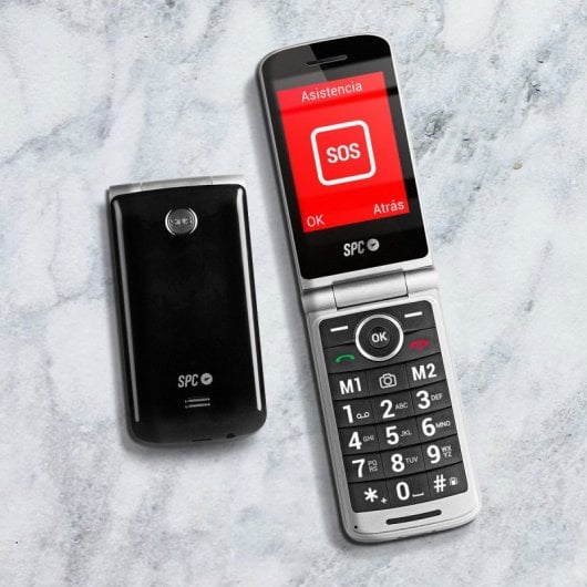 SPC Prince 4G Teléfono Móvil para Mayores con Teclas Grandes y Botón SOS Negro