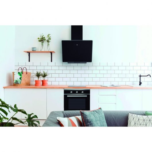 Midea MH90A3200B-ES Campana Decorativa 90cm Cristal Negra