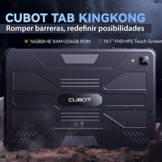 Tablet Cubot Tab KingKong 4G 10,1" 8GB 256GB Preto