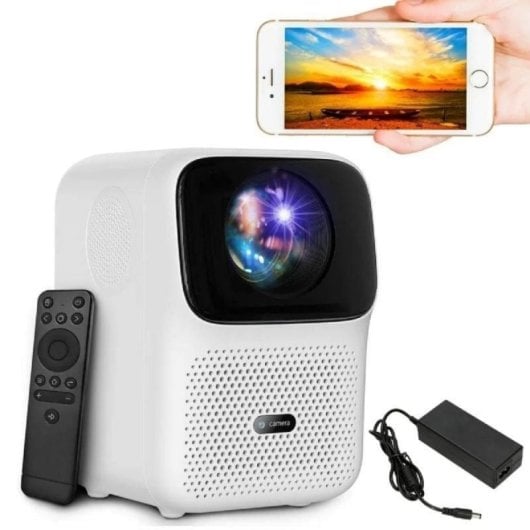 Proyector Wanbo T4 FullHD 450 Lúmenes 130" LED LCD Smart Android 9 Portabel