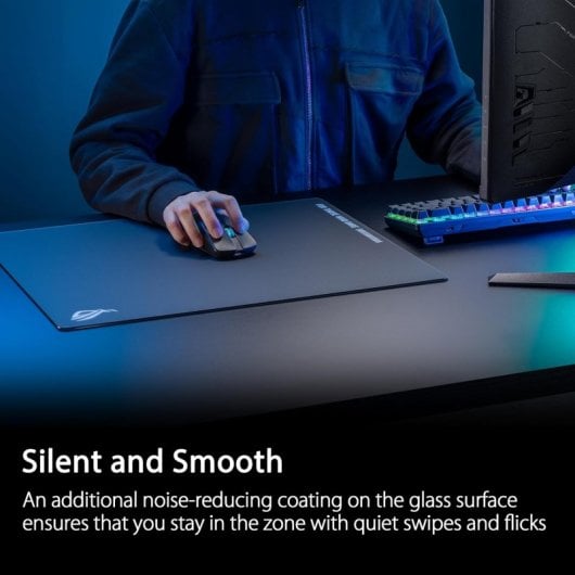 ASUS ROG Moonstone Ace L Tapis de souris de jeu Noir