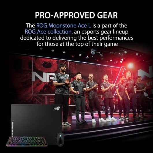 ASUS ROG Moonstone Ace L Tapis de souris de jeu Noir