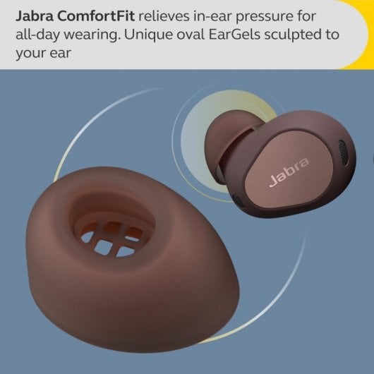 Jabra Elite 10 Fones de ouvido Bluetooth com cancelamento de ruído Cacau