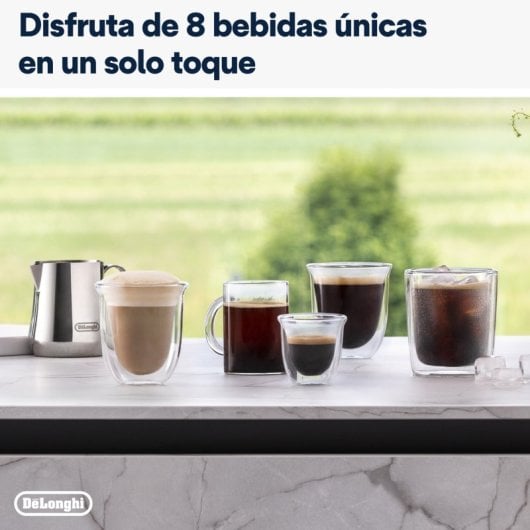 DeLonghi Rivelia Cafetera Superautomática con Molinillo Integrado 19 Bares Negra