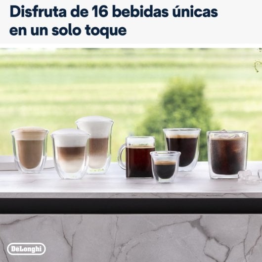 DeLonghi Rivelia Cafetera Superautomática con Depósito de Leche Y Molinillo Integrado 19 Bares Gris